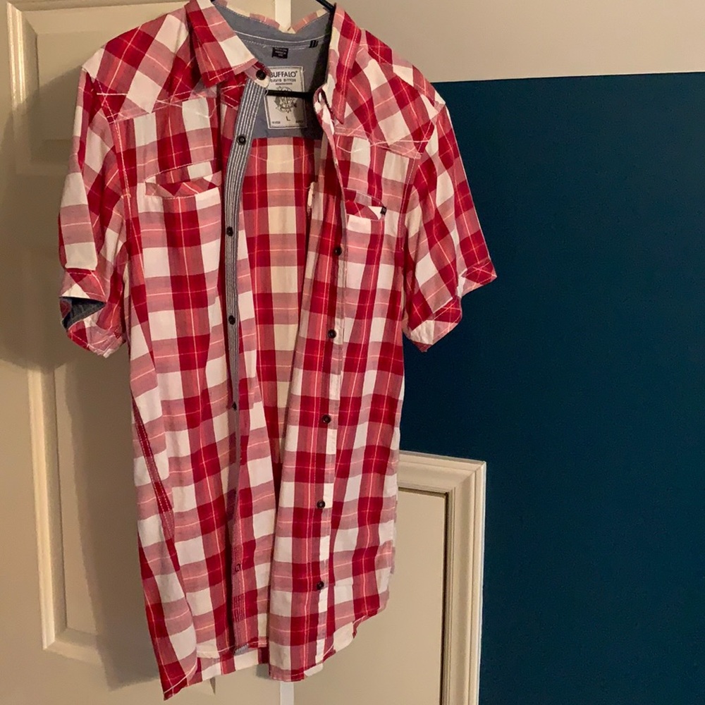 Red Button Up (Short Sleeve)
